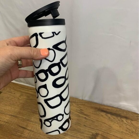 STARBUCKS travel mug. Plastic. 16fl oz. Excellent condition. Black and white. “G - Picture 5 of 8